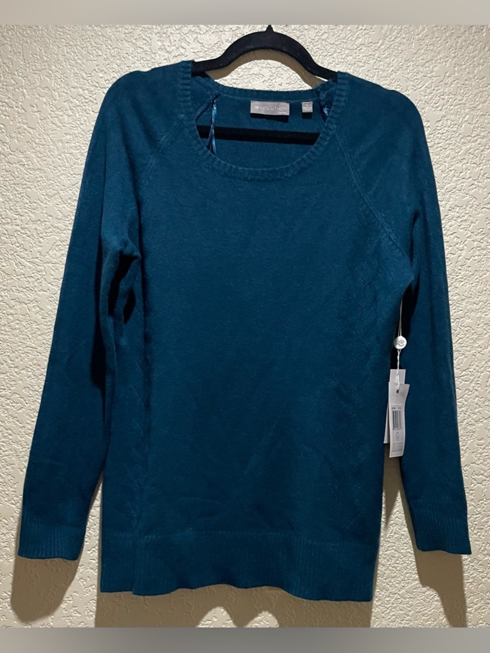 Evolution By Cyrus Stitch Fix exclusive Teal Crewneck Sweater - Women Size L